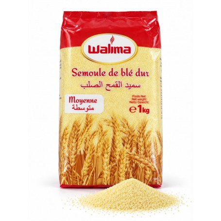 Semoule de blé moyenne 1 kg