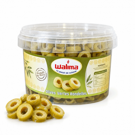 Olives Vertes Rondelles 600g