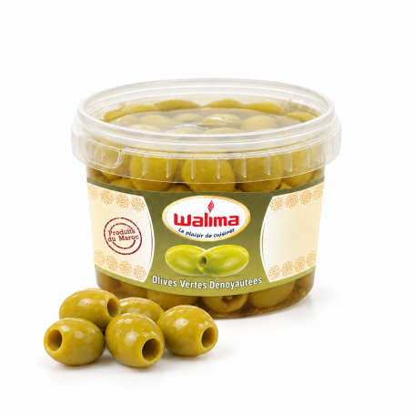 Olives Vertes Dénoyautées 600g