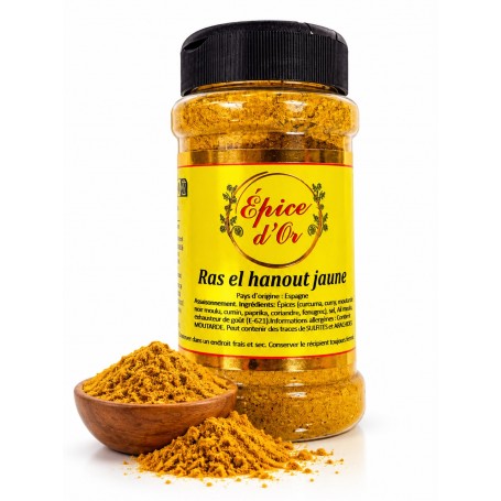 Raz el Hanout jaune bocal